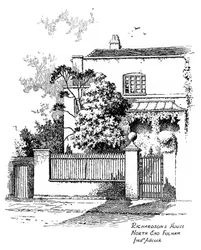 Maison de Samuel Richardson, North End, Fulham, Londres, 1912