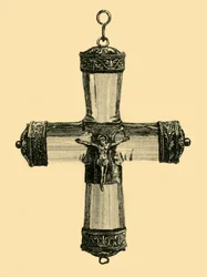 Crucifix en cristal, vers 1550, 1881