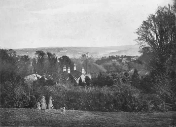 Truro, depuis Kenwyn, vers 1896