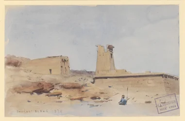 Le temple de Dendur, avec le pylône et la terrasse