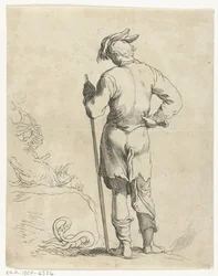 Homme debout (Het teekenboek van Abraham Bloemaert)