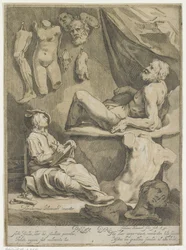 Page de titre de Oorspronkelyk en vermaard konstryk tekenboek
