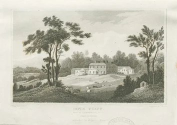 Burton-upon-Trent - Dove Cliff: gravure, vers 1830