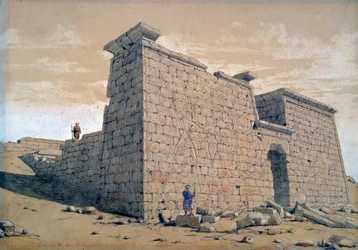 Temple, Nubie, Égypte, 1824