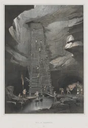Vues des monuments anciens en Amérique centrale, Chiapas et Yucatan, Pl. 20 : Puits de Bolonchen, 1844