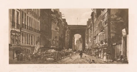Vue de la porte de St. Denis
