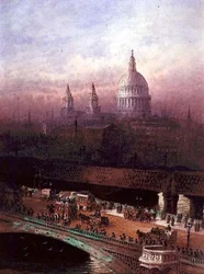 Pont de Blackfriars et St. Paul