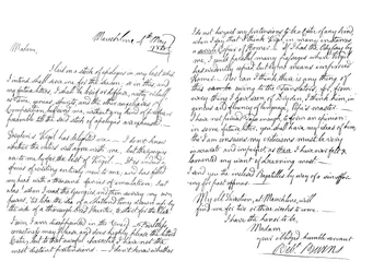 Lettre de Robert Burns à Mme Dunlop de Haddington, 1788 1865