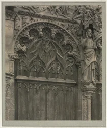 Cathédrale de Bourges : Crypte sous la nef, vers 1900