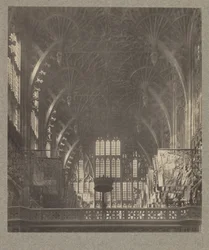 Chapelle Henri VII : Toit à voûtes en éventail et traceries