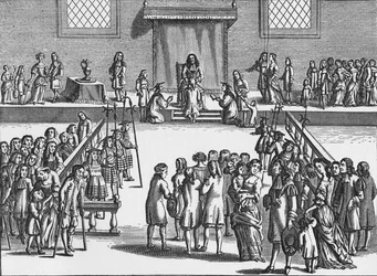 Charles II touchant un patient pour le mal du roi, vers 1680, 1903