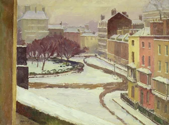 Neige à Hanover Square, Londres
