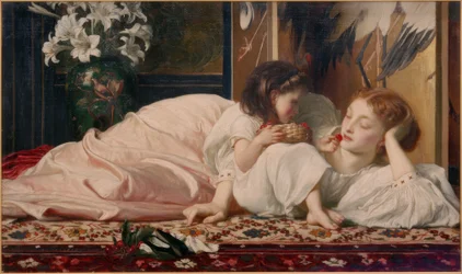 Mère avec enfant (cerises)