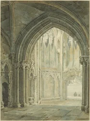 Intérieur du porche nord de St Mary Redcliffe
