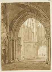 Intérieur du porche nord de St Mary Redcliffe