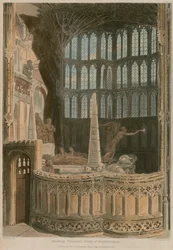 Mémorial à George Villiers, duc de Buckingham, abbaye de Westminster, Londres
