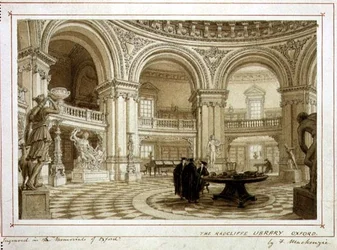 La bibliothèque Radcliffe, Oxford, c.1835