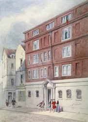 Résidence de Titus Oates, Oat Lane, City de Londres, 1845