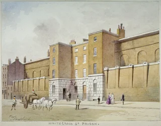 Vue de la prison de Whitecross Street pour débiteurs, Londres