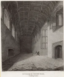 Intérieur de Crosby Hall, vue vers le sud
