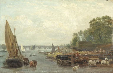 Pont de Westminster, vers 1820-30