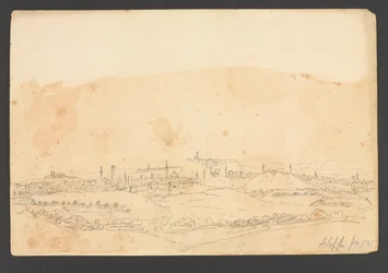 Alep depuis le sud-ouest, Syrie