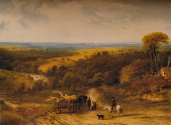 Vue près de Crediton, Devon, 1843
