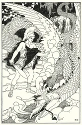Quand le dragon aperçut Cadmus, il poussa un autre sifflement abominable