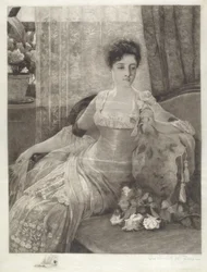 Sans titre (Fille sur un canapé)