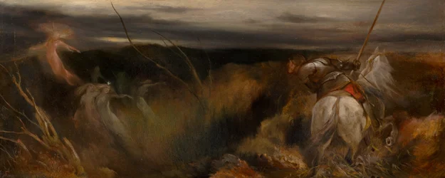 The Haunted Glen, the Intruder (huile sur carton)