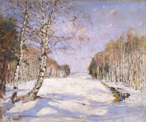 Ombres sur la neige, vers 1890-1918 (huile sur toile)