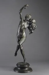 Bacchante et faune enfant