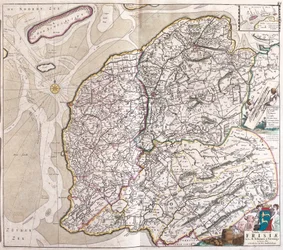 Carte de la Frise (Allemagne) (gravure)