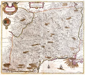 Carte du Languedoc (France)