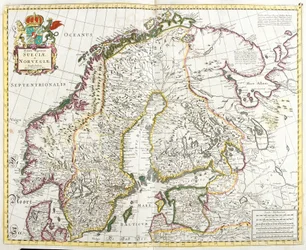 Carte de la Suède et de la Norvège
