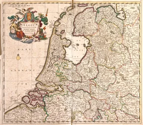 Carte de la Fédération belge (Belgique) (gravure)