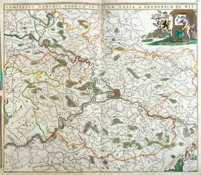 Carte du Comté de Namur (Belgique)