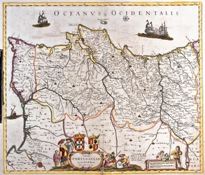 Carte des royaumes du Portugal et de l