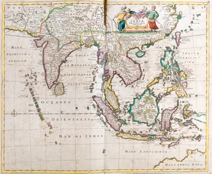Pakistan, Inde, Népal, Bhoutan, Bangladesh, Birmanie, Thaïlande, Laos, Cambodge, Viêt Nam, Malaisie, Indonésie, Philippines