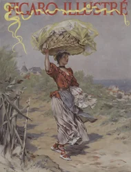 À Biarritz. Couverture de Le Figaro Illustré, mars 1895