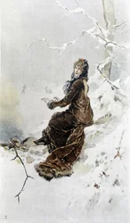 Femme dans la neige : Allégorie de l