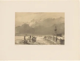 Paysage hivernal avec phare