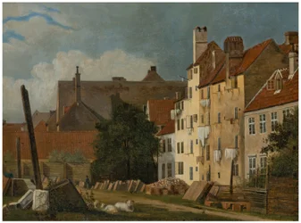 Vue de Marmorpladsen, Copenhague (Partie de Marmorpladsen à Copenhague)