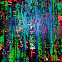 Coulures de peinture éclatantes