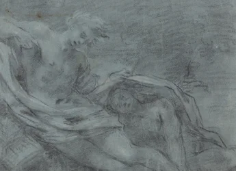 Deux Figures Allongées [verso]