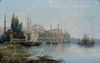 Istanbul vue du Bosphore, seconde moitié du 19e siècle
