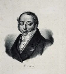 Portrait du compositeur Gioachino Antonio Rossini 1792-1868