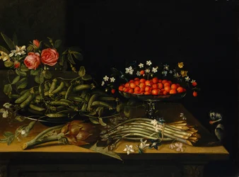 Nature morte avec fraises