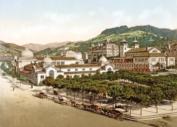 Casino et bains, La Bourboule, France, pub. 1890-1900