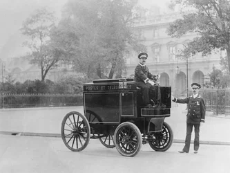 Chariot postal électrique, 1901
